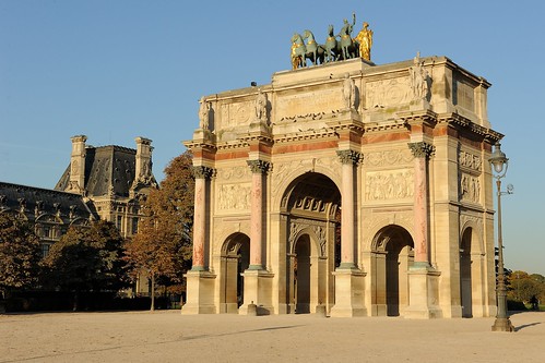 Arc de triomphe du carrousel in Paris