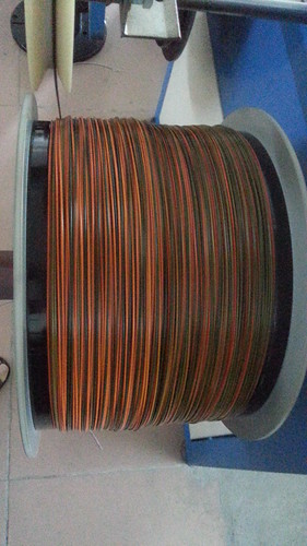 Stronghero produced Colorful 3D filament, gradient effect in a variety of colors in the same roll,