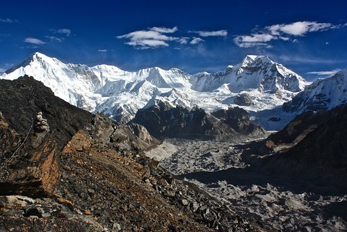 Looking out from Gokyo Ri