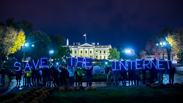 Protest at the White House for Net Neutrality