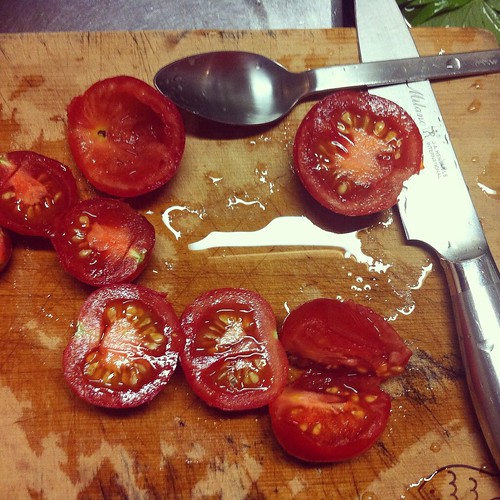 採種したトマト