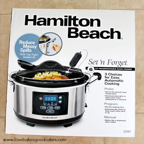 Hamilton Beach Slow Cooker box.