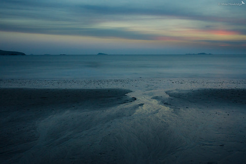 blue sunset sea wales twilight whitesands saintdavids