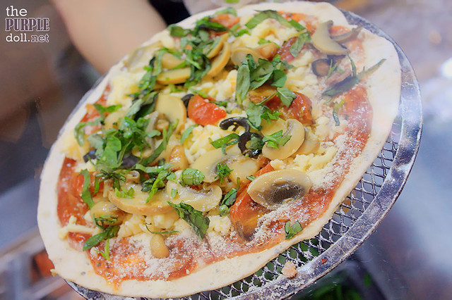 Sumi's Garlic Parmesan Crust-Fra Diablo Mushroom-Margherita Pizza