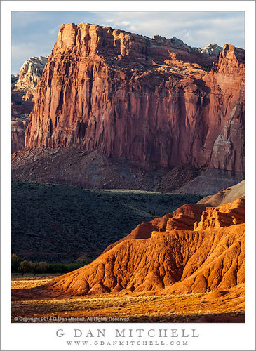 park travel light red cliff usa mountain nature rock america print landscape evening utah sandstone district hill north stock national license capitolreef fruita