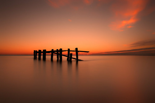 long exposure longexposure le sea ocean landscape seascape sunrise silhouette pier beach coast ontario zeiss canon eos 70d