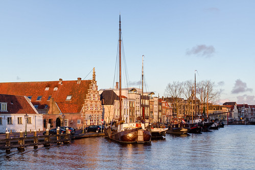 galgewater kortgalgewater leiden architecture boats ships water waterfront sunset goldenhour winter museumhavenkortgalgewater netherlands nederland holland