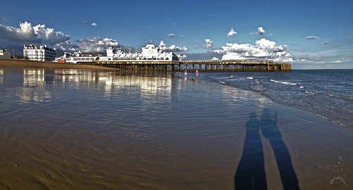 sea beach reflections jj sand portsmouth seafront southsea southparadepier jainbow