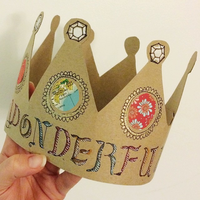 Last night's project, a custom requested crown. It's bee a while since I've made one.