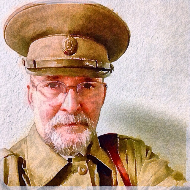 "World War One Historical Reenactor, Paul Ewing, The Digital Painting"