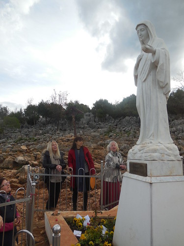 Vassula at the Apparition Hill with Sabrina and Michel Medjugorie 034