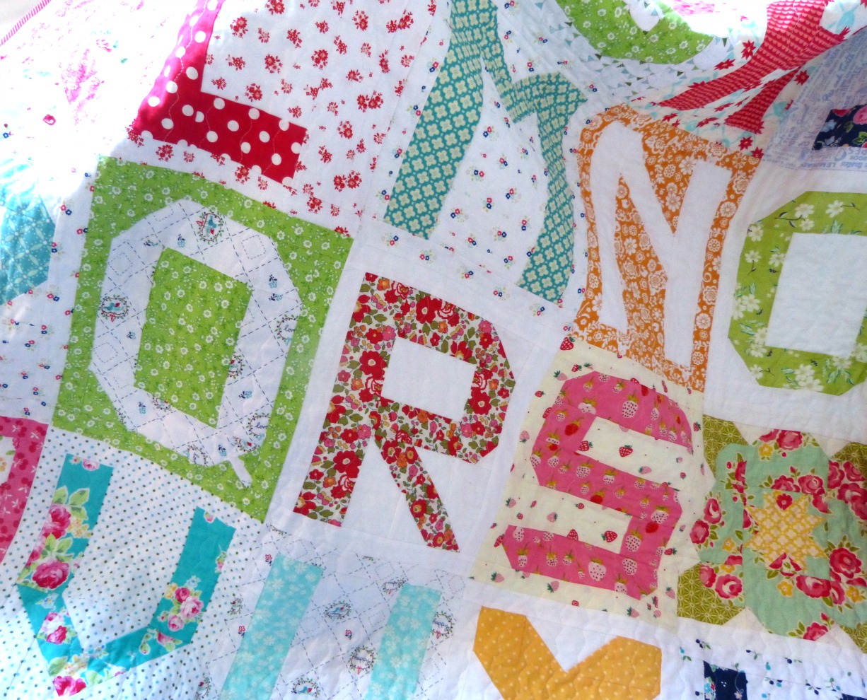 Pretty Little Quilts: Moda Spell it with Fabric