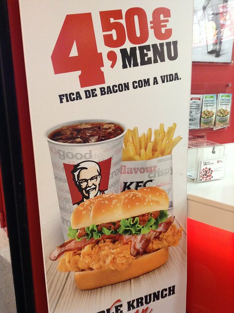 KFC combo 4.5 euro