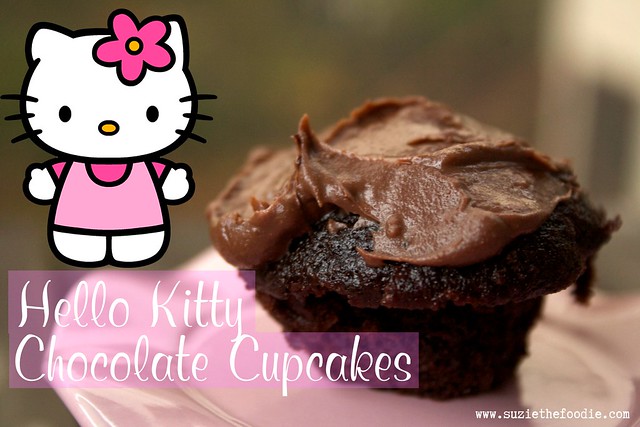 Hello Kitty Mini Chocolate Cupcakes
