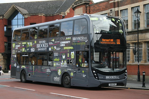 Oxford Bus Company 604 on Route U1, Oxford Station