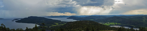sea sky panorama rain clouds canon landscape skule kolor autopano västernorrland highcoast skuleberget canon650d autopanogiga canonefs18135mmf3556is