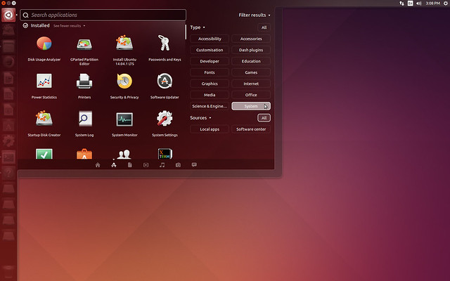 Скриншоты Ubuntu 14.10 Utopic Unicorn
