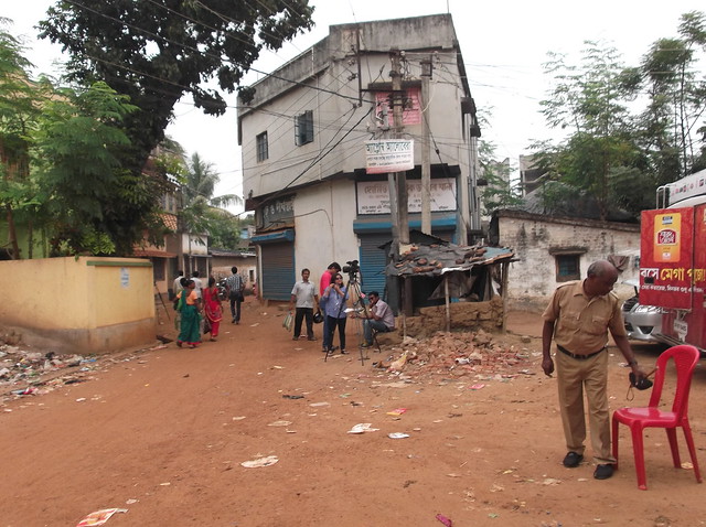 The two storied house where the ‘accidental’ explosion occurred on October 2. Also shows the chamber of Dr Ashraf Ali Chowdhury.