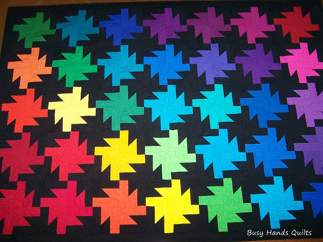 Rainbow Sparkler Twin Quilt