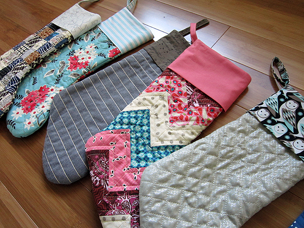 happy, happy quilted Stockings!