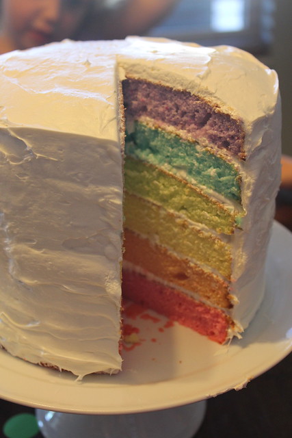 rainbow birthday cake