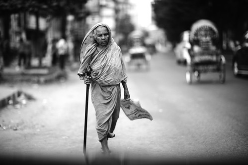 street morning walkingstick oldlady windshield today bangladesh chittagong norahmedroad