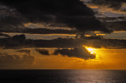 ireland sunset sky clouds clare