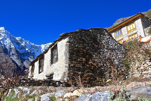 what looks to be one of the earlier buildings around the monastery