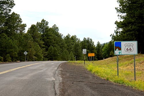Route 66 west - between Flagstaff and Williams, Arizona