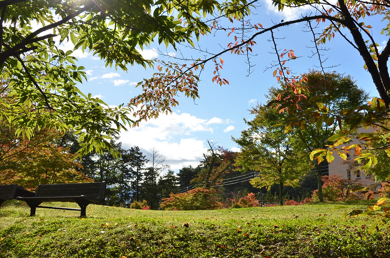 紅葉と青空の秋の長野旅行 駒ヶ根 2014年10月14日
