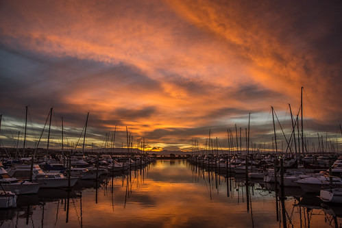 nz newzealand northisland tauranga taurangamarina sulphurpoint sunset colour cloud reflections boats nikond7200 nikon
