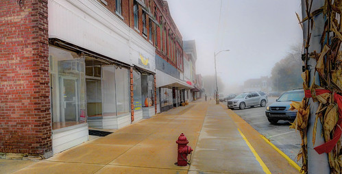leica fall weather fog rural illinois carthage smalltown bobbell downtownmidwest