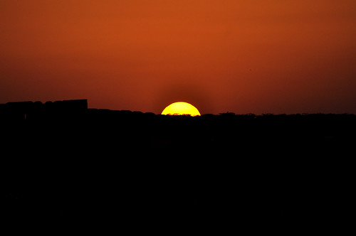 sunset india dawn dusk rajasthan jodhpur