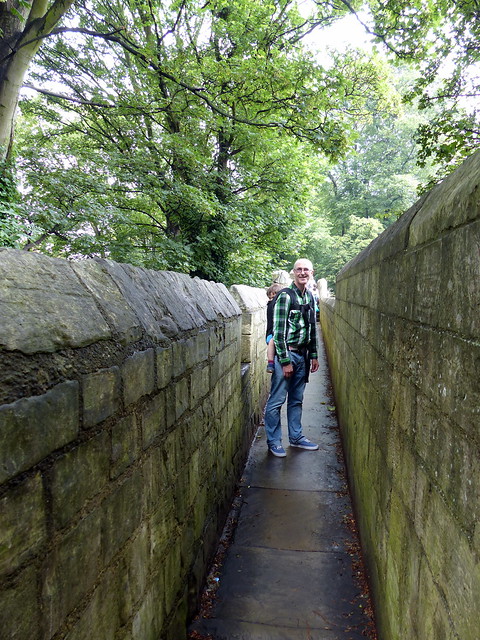 Eskil and Scott on York's city walls