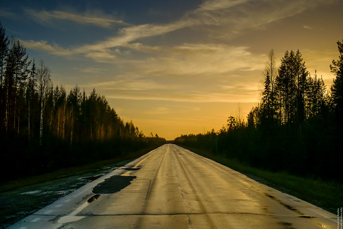 road trip sunset sky fall wet russia 2014 sku россия архангельск arkhangelskoblast