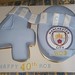 Manchester City 40th numbered birthday cake