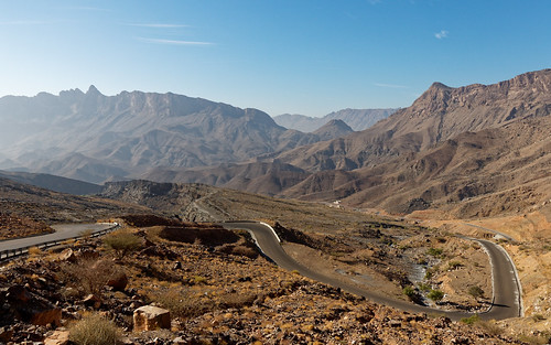 oman jebelshams mountain road landscape panorama
