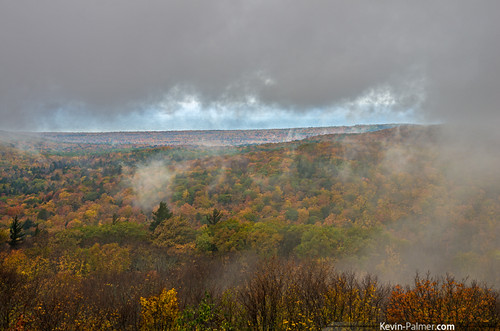 blue autumn orange green fall water colors up fog october colorful cloudy michigan foggy windy overcast foliage upperpeninsula viewpoint lakesuperior lookouttower porcupinemountains scenicview summitpeak porkies wildernessstatepark kevinpalmer tamron1750mmf28 scenicarea pentaxk5