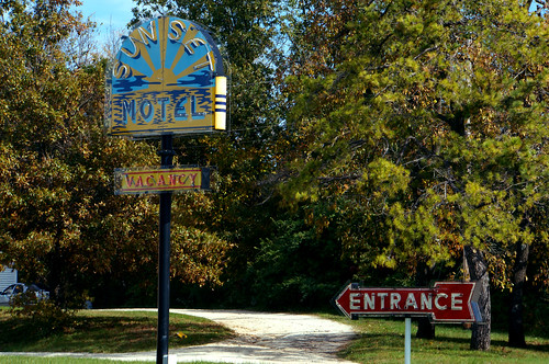 Sunset Motel Sign - Route 66, Villa Ridge, Missouri