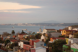 Sunset in Valparaíso, Chile