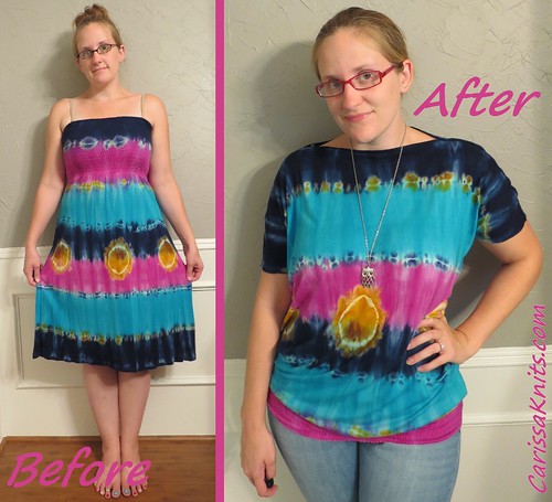 Tie-Dye Top - Before & After